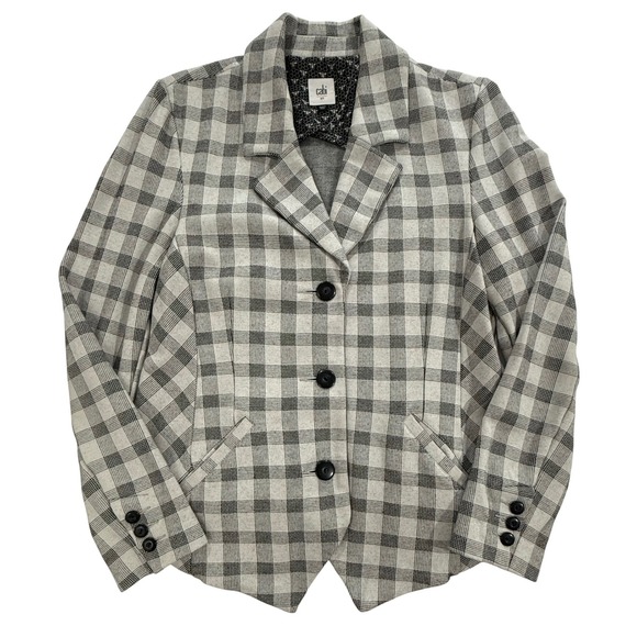 CAbi Jackets & Blazers - Cabi 5292 Valentina Checked Ponte Knit Blazer Jacket Women's Size 10 W453